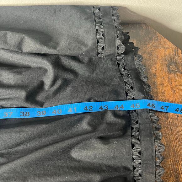 J.Crew Long Sleeve Eyelet-Trim Tiered Midi Dress Cotton Poplin Size SV-Neck Boho - Picture 14 of 15